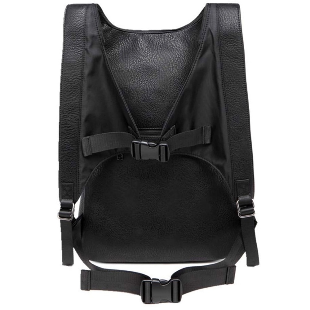 3D Skull Leather Backpack Rivets with Hood Cap - Picture 2 of 8